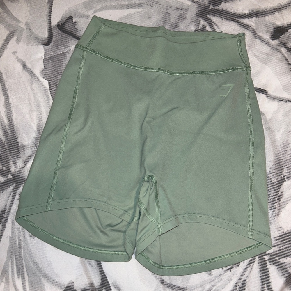 Green KK Fit Gymshark shorts